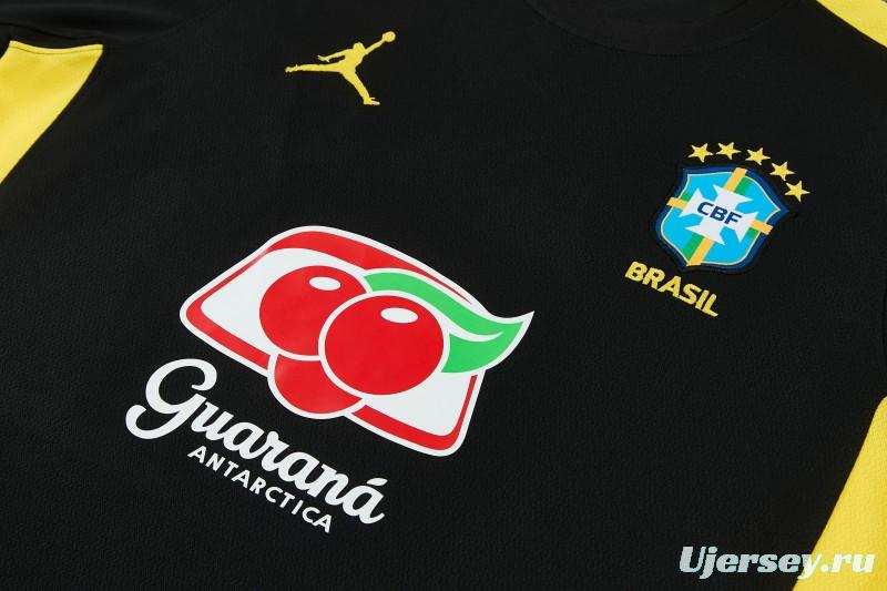 2026 Brazil Black Short Sleeve + Soccer Shorts