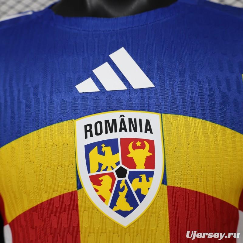 Player Version 2026 Romania Special Edition White with Blue Yellow Red Jersey