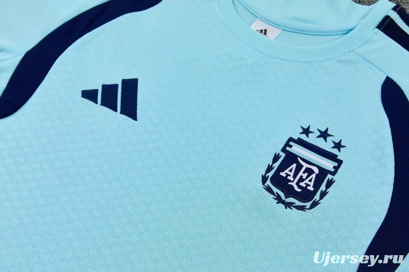 26/27 Argentina Sky Blue Short Sleeve+Soccer Shorts
