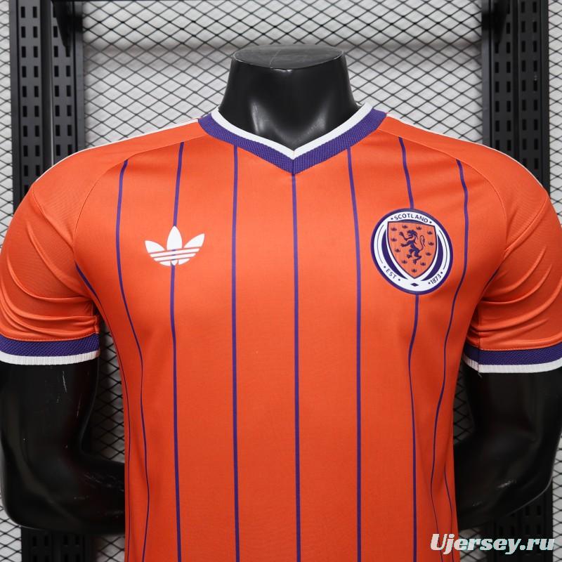 Player Version 26/27 Scotland Away Orange with Purple Pinstripe Jersey