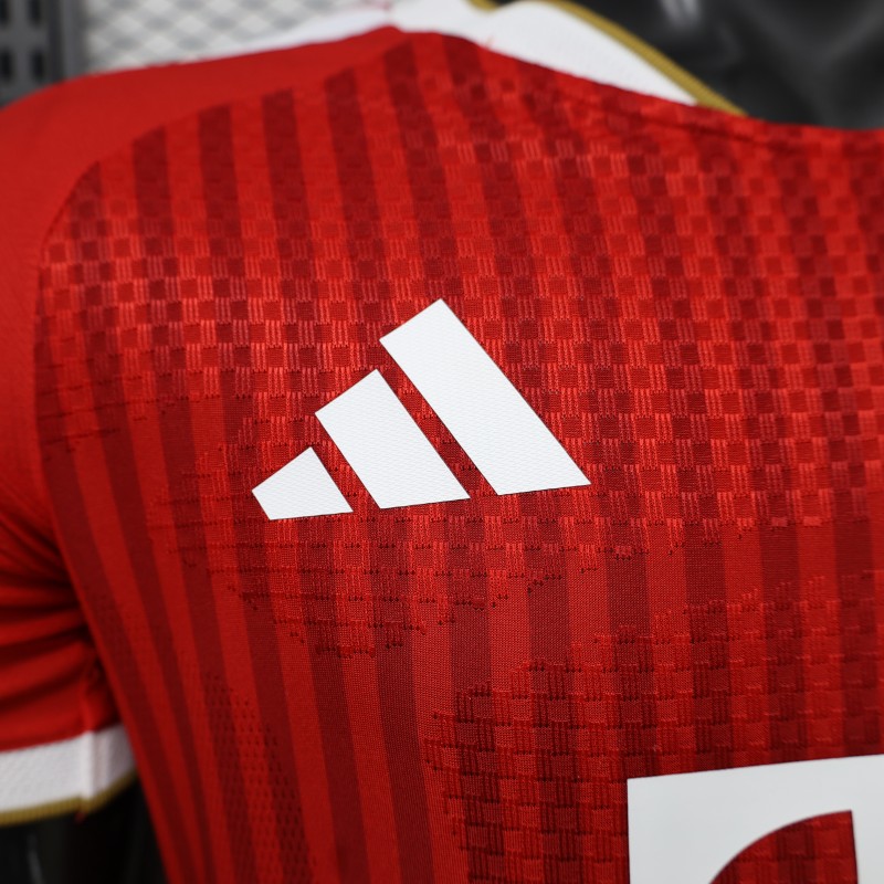 Player Version 26/27 Bayern Munich Red with Tonal Stripe Home Jersey
