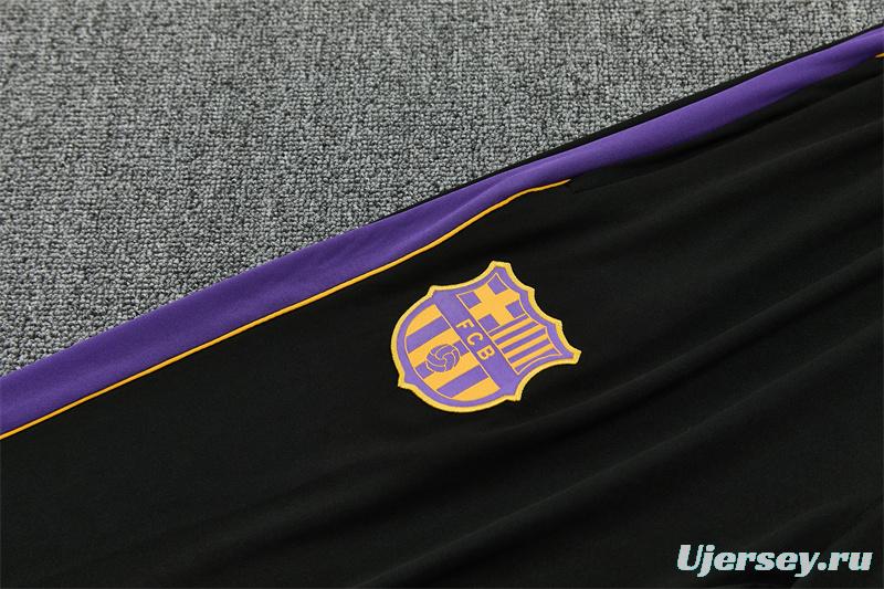 Player Version 26/27  Barcelona Light GreyHalf Zipper Jacket+Long Pants