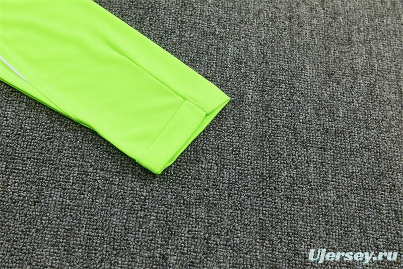 26/27 Atlético Madrid Third Fluorescent Green Half Zipper Jacket Tracksuit + Long Pants