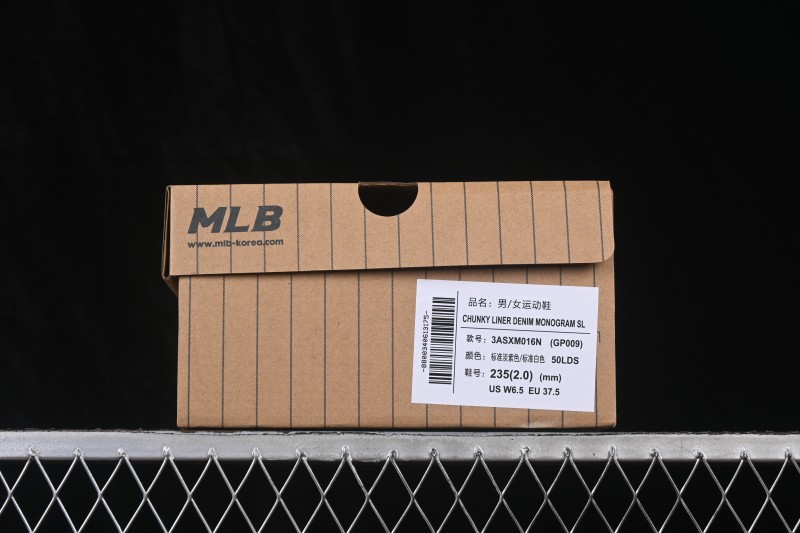 MLB Chunky Curve Liner New York Yankees Thick Sole Casual Running Shoes - 3ASXM016N50LDS