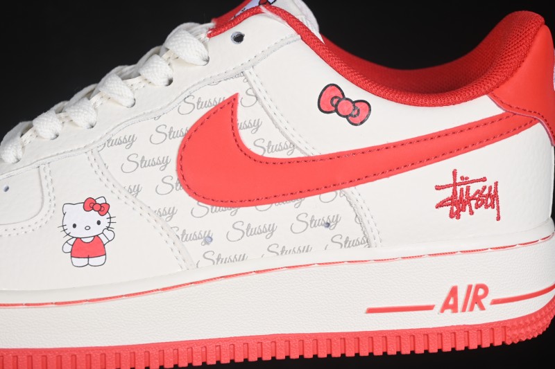 Nike Air Force 1 '07 Low Casual Sneakers with Hello Kitty Design - QZ6683-902