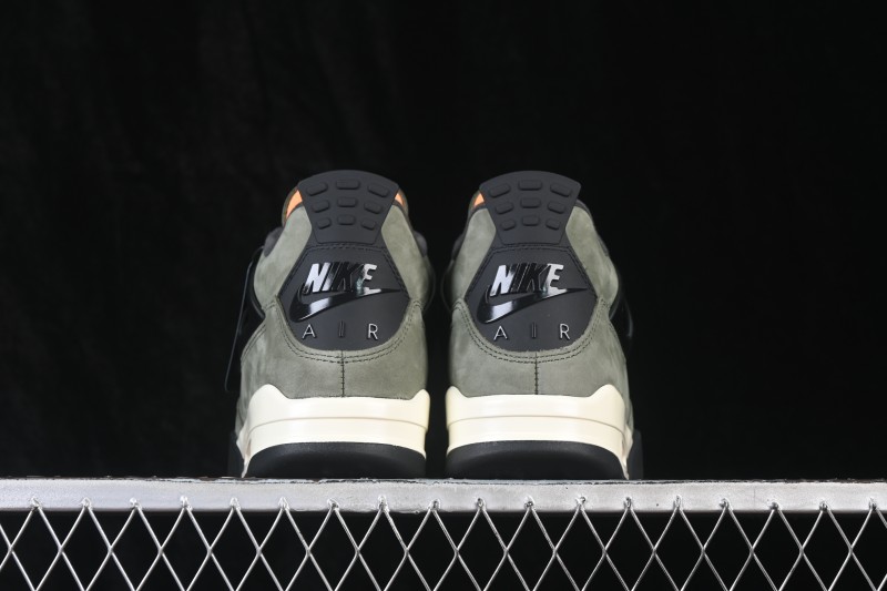 Air Jordan 4 Retro x Undefeated Olive Suede Sneakers - IB1519-200
