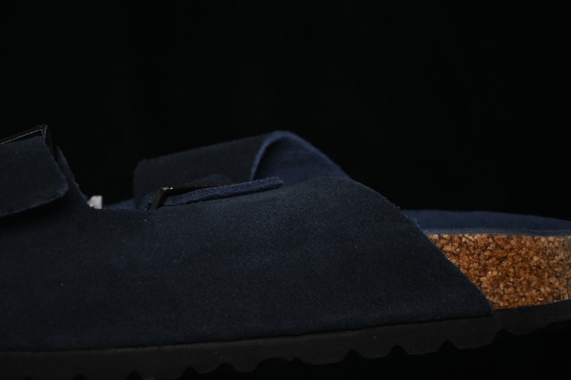 Birkenstock Sheepskin-Lined Suede Sandals with Cushioned Cork Midsole - 1009527