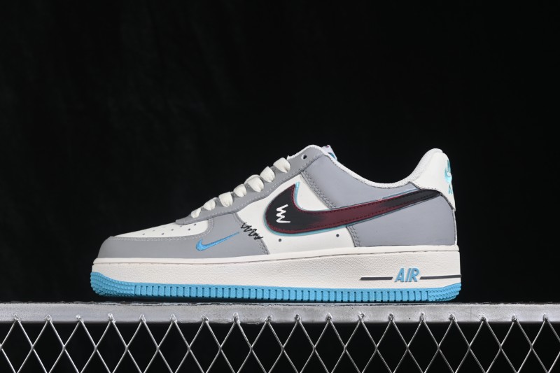 Nike Air Force 1 '07 Low Hand-Painted Graffiti Ice Island Prelude Casual Skateboarding Shoes - LJ8822-616