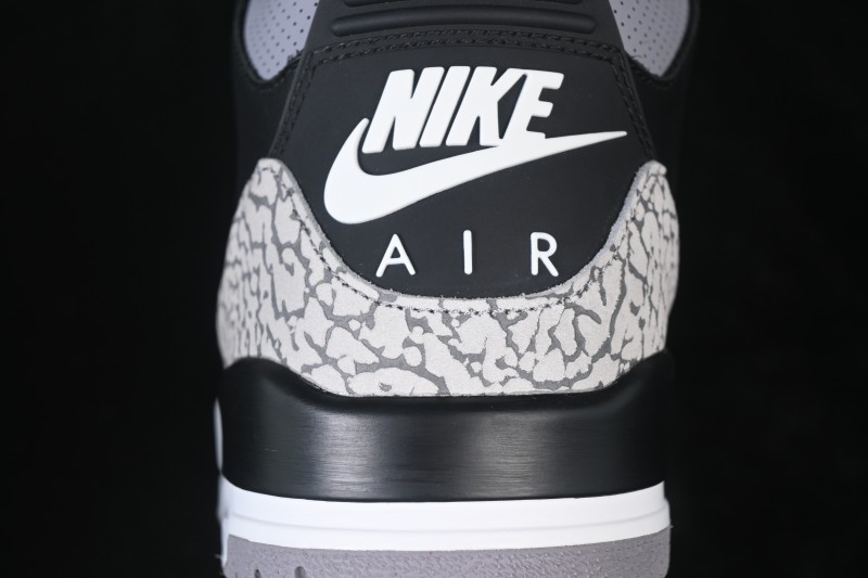 Nike Air Jordan 3 Retro Black Cement Sneakers - DN3707-010