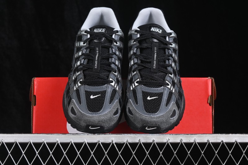Nike P-6000 SE Retro Running Shoes with Layered Design and Lightweight Comfort - HF0015-002