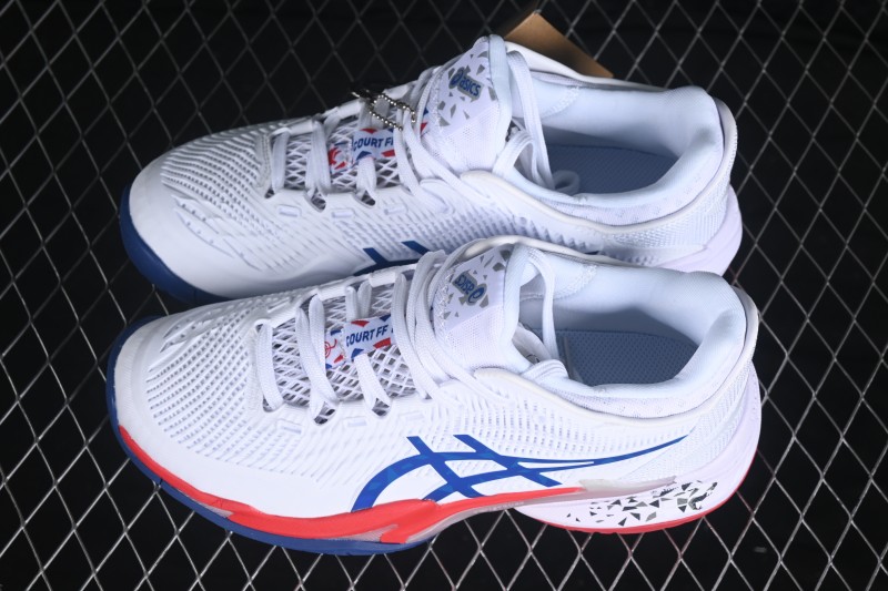 Asics Court FF 3 Retro Cushioned Running Shoes with Breathable Comfort - 1041A480-100