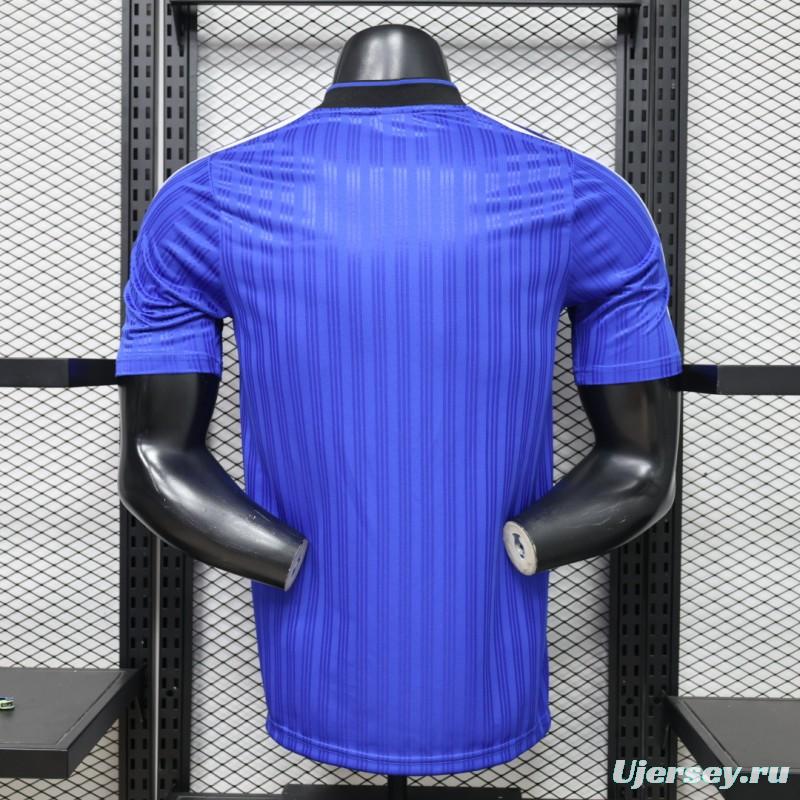 Player Version 2026 Adidas Originals Retro Style Royal Blue Stripe Football Jersey