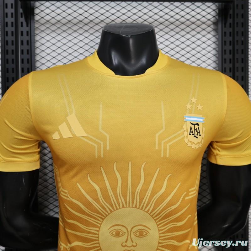 Player Version 26/27 Argentina Golden Yellow Sun of May Special Edition Jersey