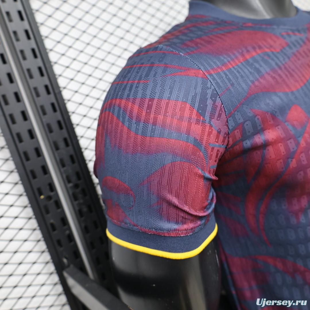 Player Version 26/27 FC Barcelona Navy Blue & Red  Special Edition Jersey