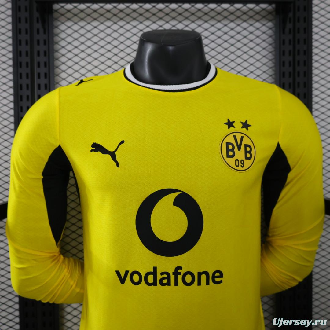 Player Version 26/27  Borussia Dortmund Yellow Home Long Sleeve Jersey