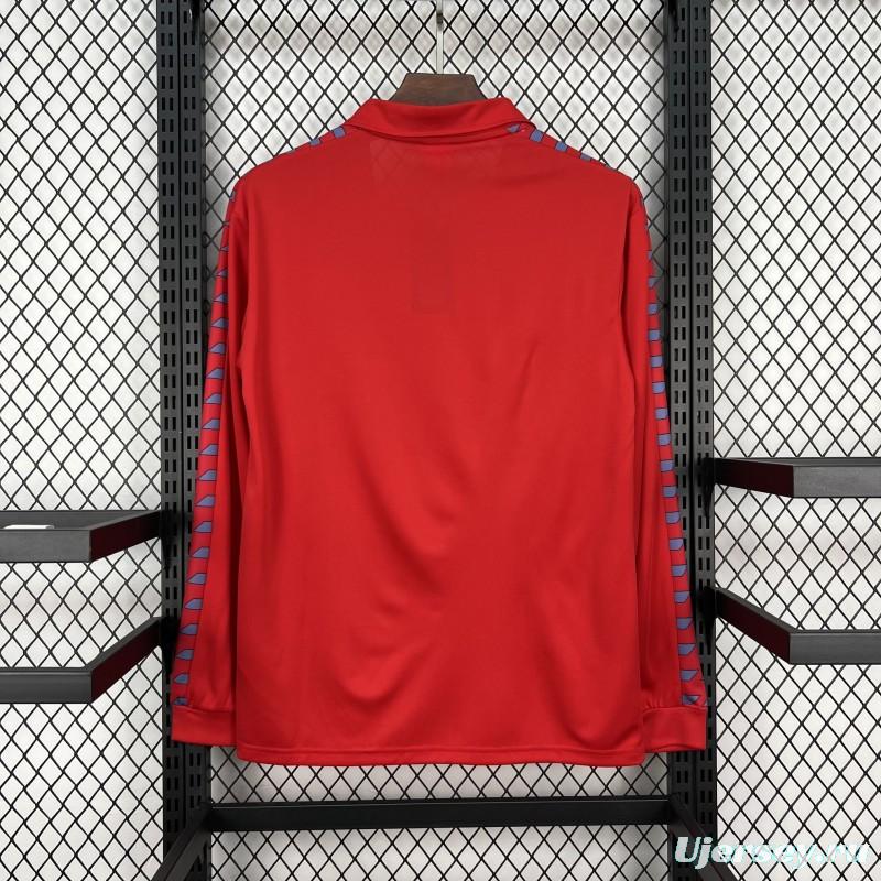 1983/84 Retro Real Zaragoza Home Long Sleeve Jersey