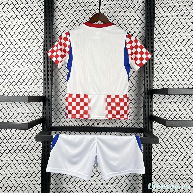 2026 Kids Croatia World Cup Home Kit