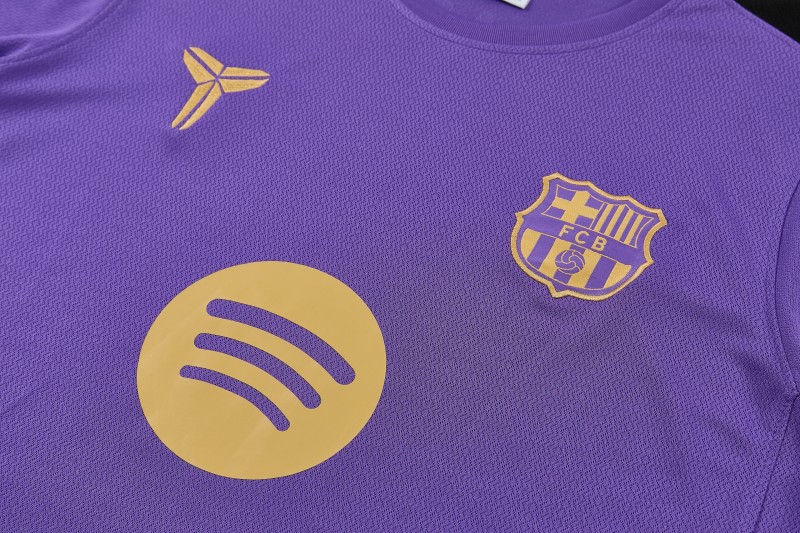 26/27 Barcelona Purple & Black Short Sleeve+Soccer Shorts