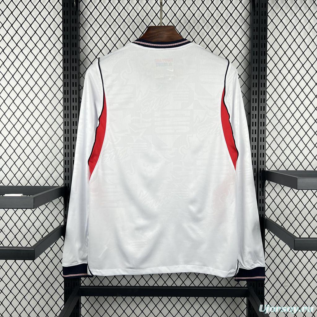 2026 Mens England World Cup Home Long Sleeve Jersey