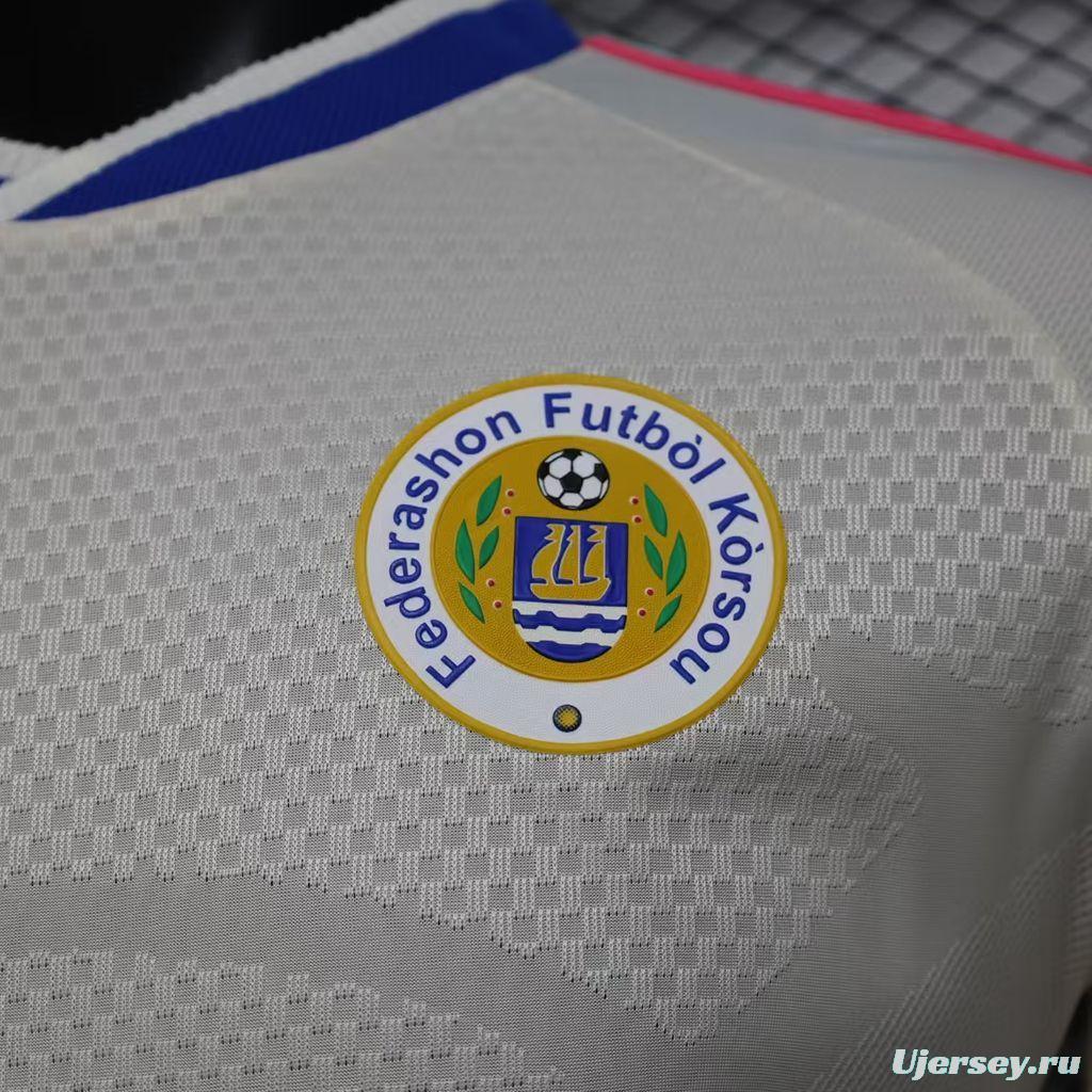 Player Version 2026  Curaçao World Cup Away White Jersey