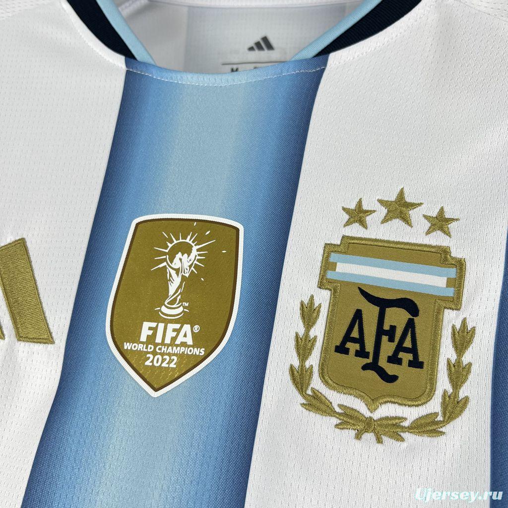 2026 Mens Argentina World Cup Home Long Sleeve Jersey