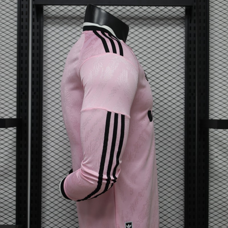 Player Version 26/27 Juventus Away Pink Long Sleeve Jersey