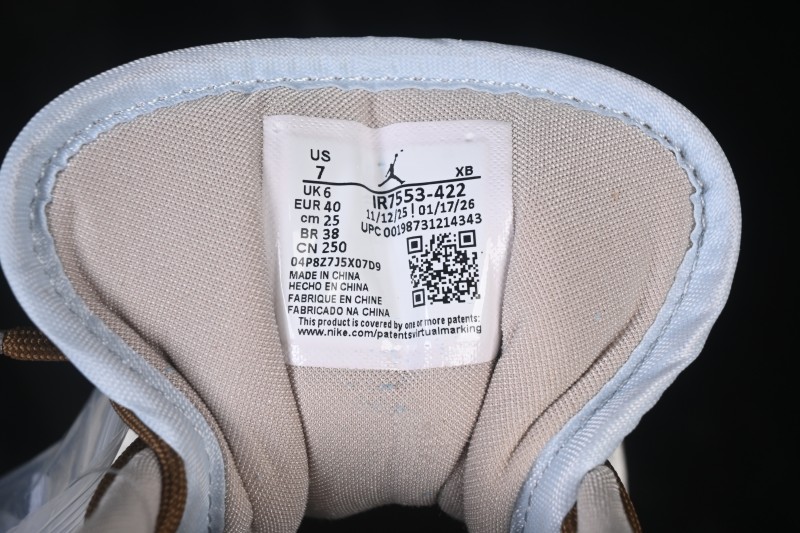 Nike Air Jordan 1 Low Retro Basketball Shoes with Classic Leather and Cushioned Sole - IR7553-422