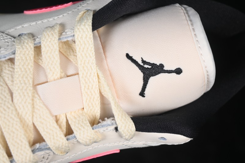 Nike Air Jordan 1 Low Retro Basketball Lifestyle Shoes with Classic Color Blocking - DC0774-107