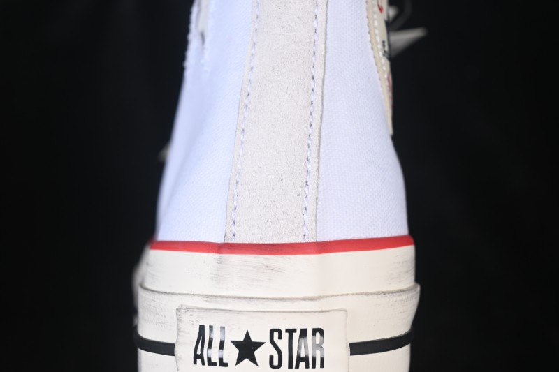 Converse Chuck 70 High-Top Canvas Sneakers with Suede Star Accent - A19149C
