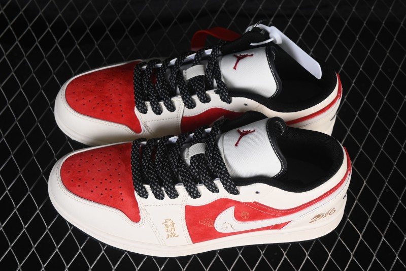 Nike Air Jordan 1 Low Retro Basketball Shoes Year of the Horse Limited Edition - JY6988-137