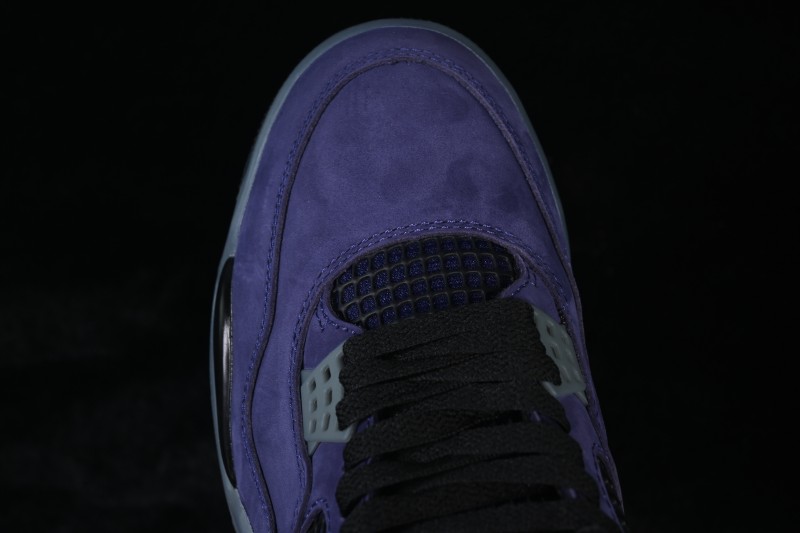Nike Air Jordan 4 Retro 'Lakers' Premium Suede Basketball Sneakers - FV5029-500