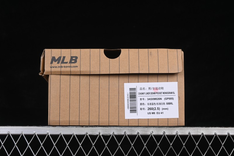 New York MLB Chunky Liner Pocket Monogram High-Top Thick-Soled Running Shoes - 3ASXM026N50BRL