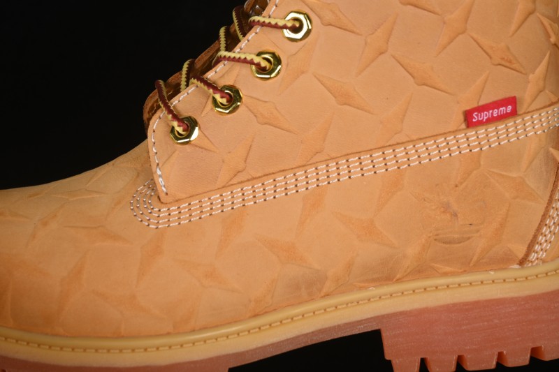 Timberland Premium 6-Inch Waterproof Leather Boots with Thick Sole and Collaborative Design - TB010061713