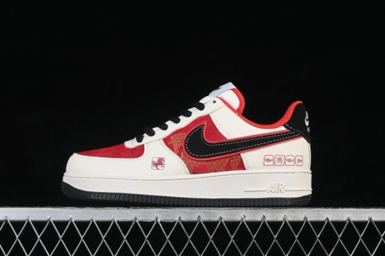 Nike Air Force 1 '07 Low Chinese New Year Limited Edition White Black Red Low-Top Casual Skateboarding Shoes - DN1688-822