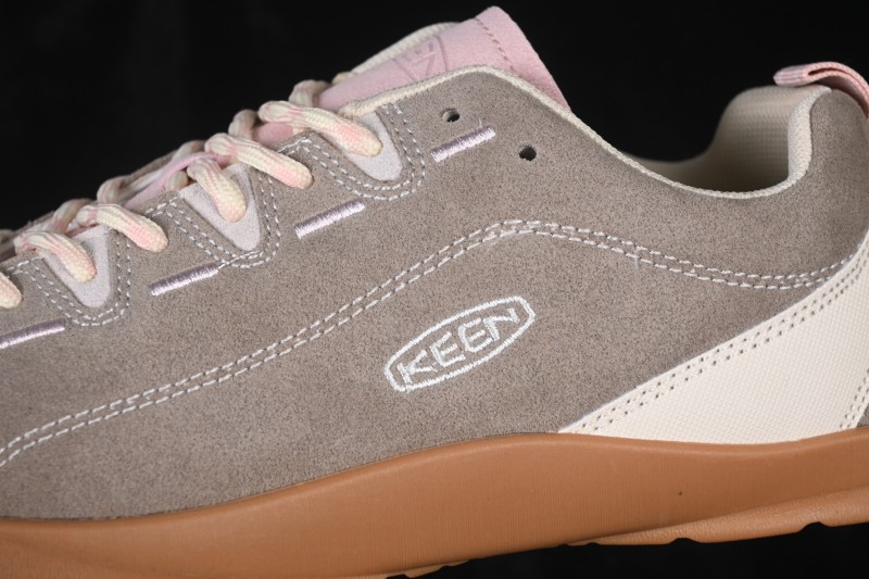 Keen Jasper Retro Street Style Outdoor Shoes with Tiger Camo Rose Pink Design - F.C3