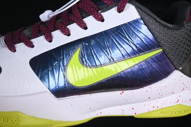 Nike Kobe 5 Chaos Professional Basketball Shoes with Aggressive Traction Pattern - CD4991-100