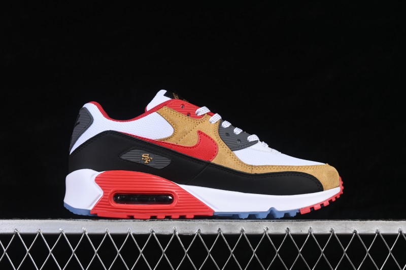 Nike Air Max 90 Retro Running Shoes with Visible Air Cushioning - II7588-100