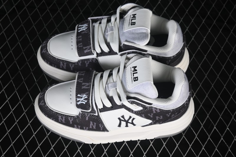 New York MLB Chunky Liner Pocket Monogram High-Top Thick-Soled Running Sneakers - 3ASXMDM6N50BKS