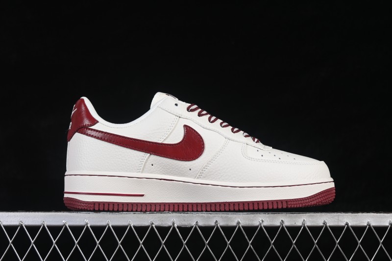 Nike Air Force 1 '07 Low Valentine's Day Edition White with Red Accents Low-Top Casual Skate Shoes - NH0601-539
