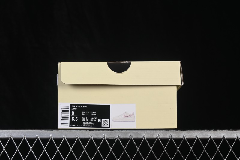 Nike Air Force 1 '07 Low Women's Casual Skateboarding Shoes with Hand-Painted Leopard Swoosh - FB1893-312