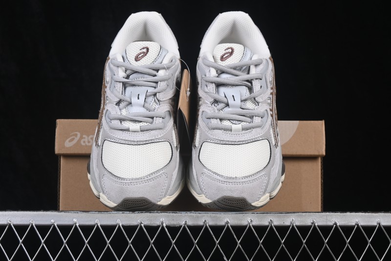 Asics Gel-NYC Retro Running Sneakers with Breathable Mesh and Suede Upper - 1203A383-114
