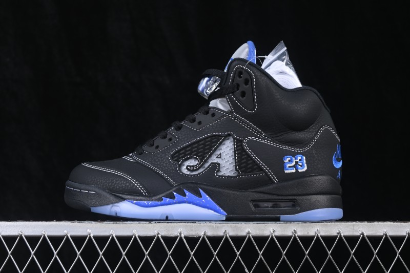 Nike Air Jordan 5 Retro x Awake NY Black Metallic High-Top Sneakers - DV4982-004