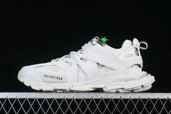 Balenciaga Track Charms Man Retro Running Shoes with Transparent Heel Strap - WTRHM9000