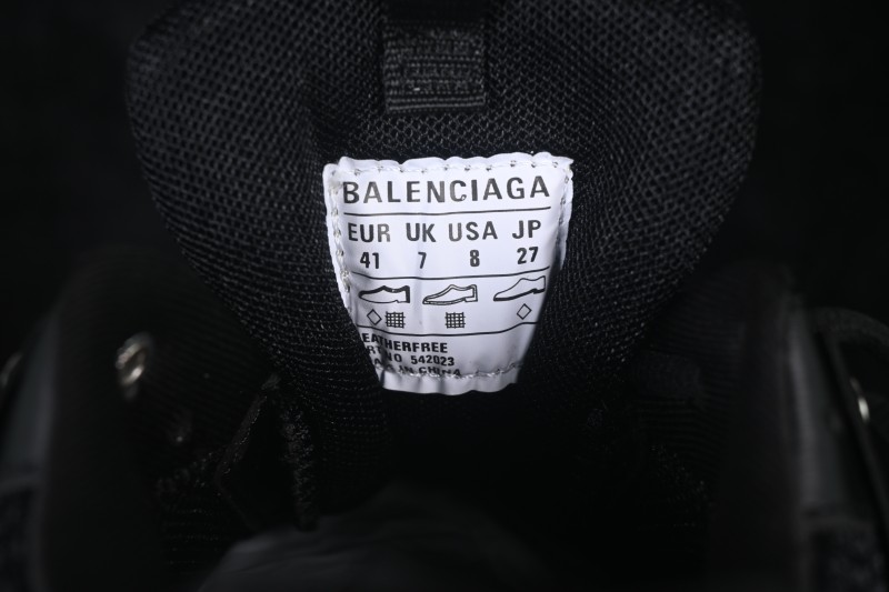 Balenciaga Track Sneaker Tricolor Upper Running Shoes with Transparent Heel Detail - W3AD32350