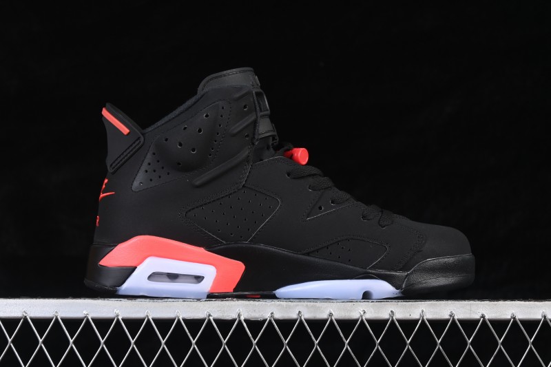 Nike Air Jordan 6 Retro Sneakers with Infrared Accents and Classic Design - CT8529-001