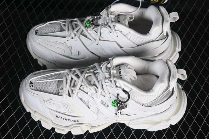 Balenciaga Track Charms Man Retro Running Shoes with Transparent Heel Strap - WTRHM9000
