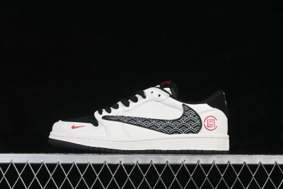 Nike Air Jordan 1 Low AJ1 Chinese Heritage Panda Edition Custom Retro Basketball Shoes - JW1188-171