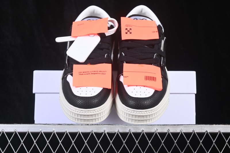 Off-White 3.0 Court Round-Toe Lace-Up Low-Top Casual Skate Shoes - AJD4
