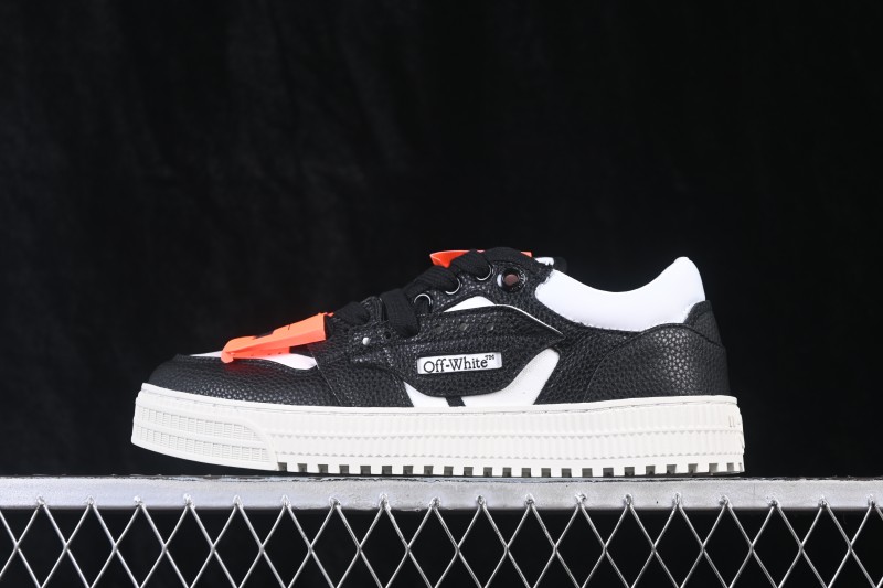 Off-White 3.0 Court Round-Toe Lace-Up Low-Top Casual Skate Shoes - AJD4