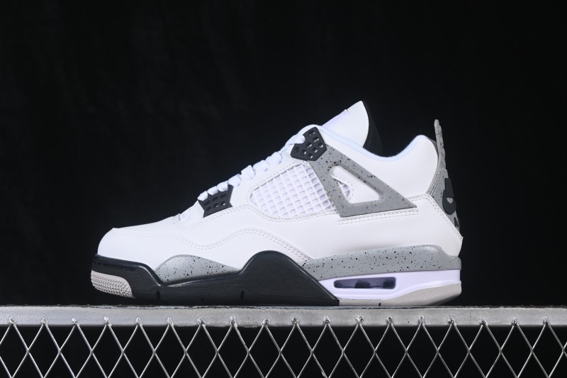 Nike Air Jordan 4 Retro White Cement Basketball Shoes - 840606-192